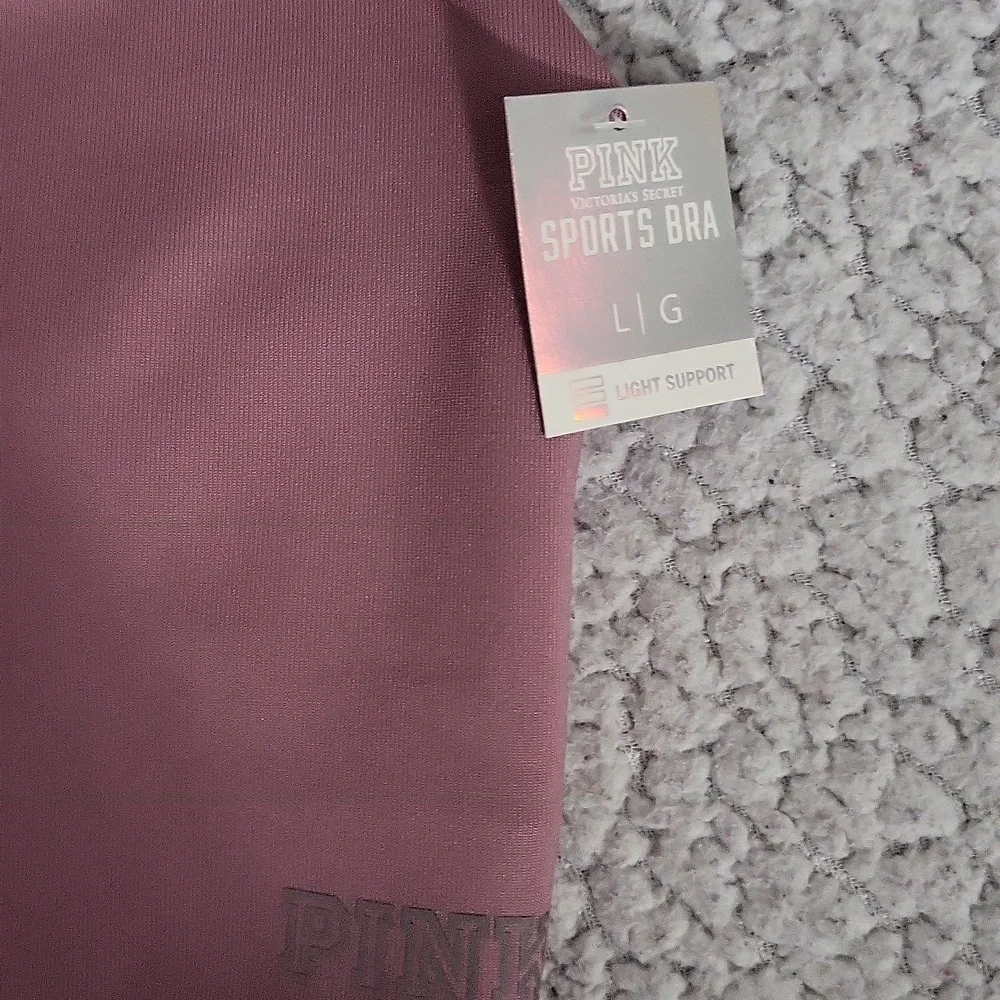 PINK Victoria's Secret Purple Sports Bra Racerback